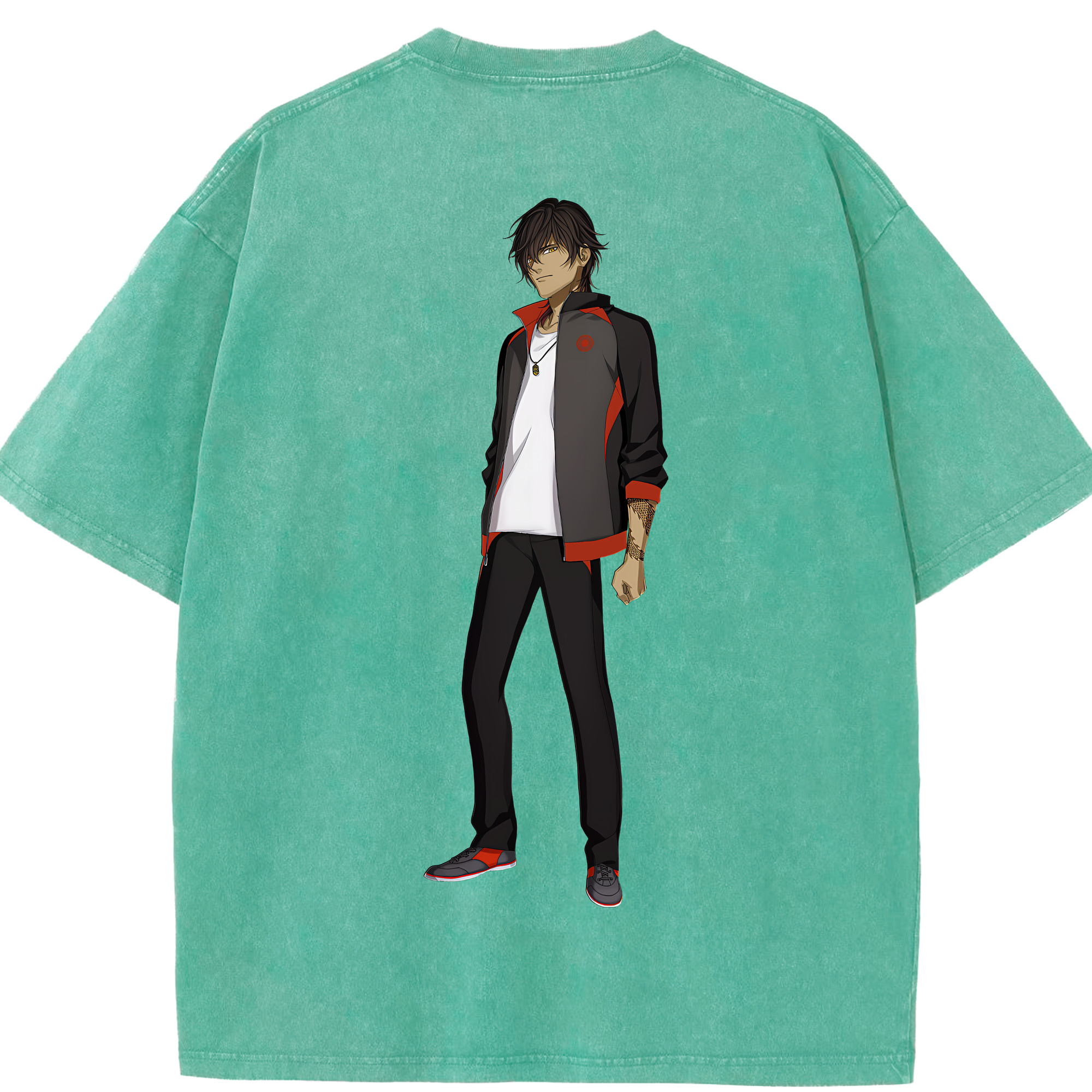 （画像用） 刀剣乱舞 Touken Ranbu 綿100% ヴィンテージ風 半袖Tシャツ（背面プリント）